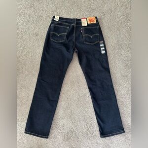 Levi's 514 Straight Fit Stretch Jeans Mens‎ 36x32 Dark Wash Denim NWT